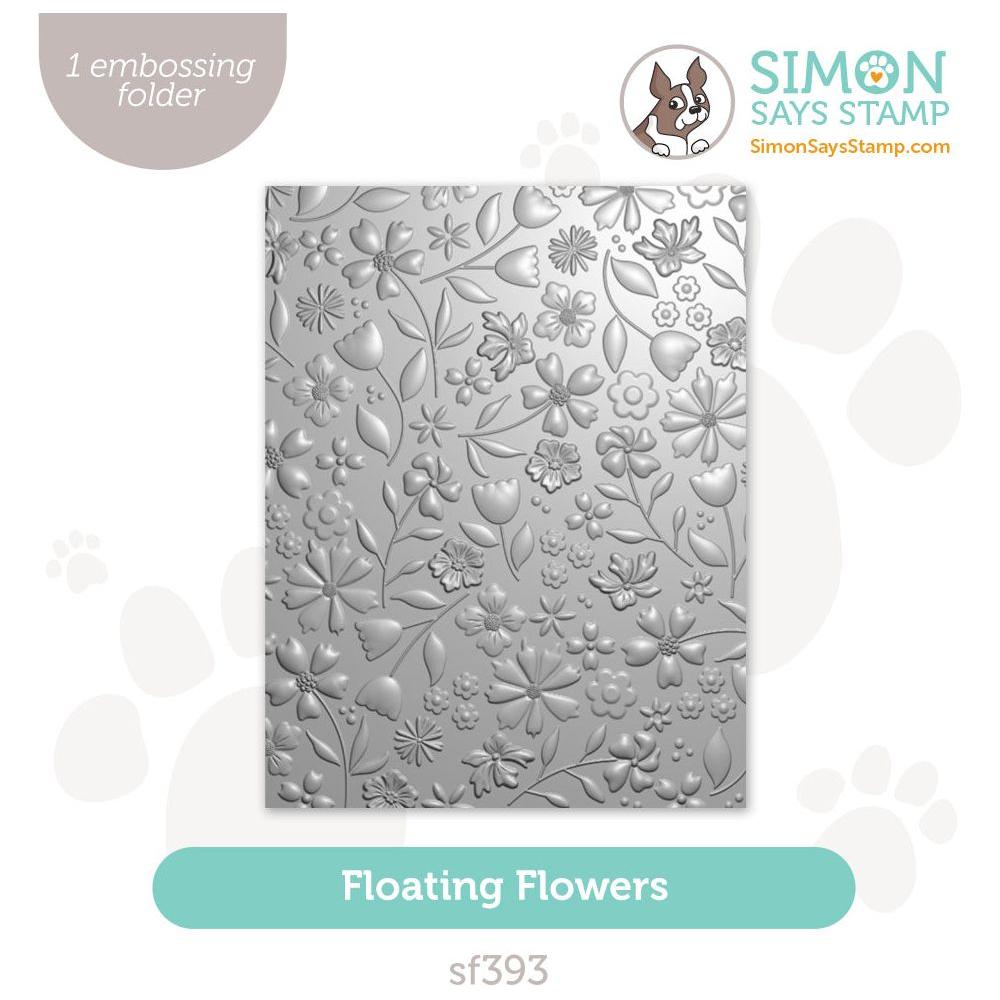 Simon Says Embossing Folder Floating Flowers sf393
