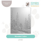 Simon Says Stamp Embossing Folder Wooded Cabin sf448 Festive Fun