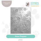 Simon Says Stamp Embossing Folder Snow Poppies sf466 Festive Fun