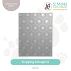 Simon Says Stamp Embossing Folder Hopping Hexagons sf472 You Are My Favorite