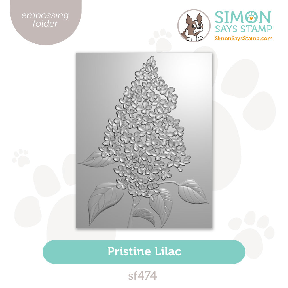 Simon Says Stamp Embossing Folder Pristine Lilac sf474 You Are My Favorite