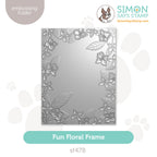 Simon Says Stamp Embossing Folder Fun Floral Frame sf478 Happy Camper