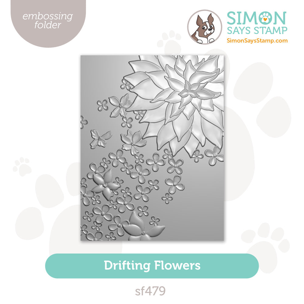 Simon Says Stamp Embossing Folder Drifting Flowers sf479