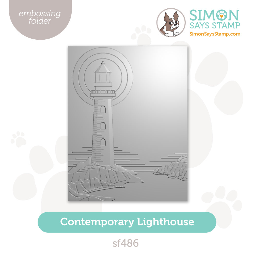 Simon Says Stamp Embossing Folder Contemporary Lighthouse sf486 Friend Like You