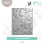 Simon Says Stamp Embossing Folder Confetti Butterflies sf511 Happy Camper
