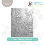 Simon Says Stamp Embossing Folder Leafy Double Garland sf534 And Everything Nice