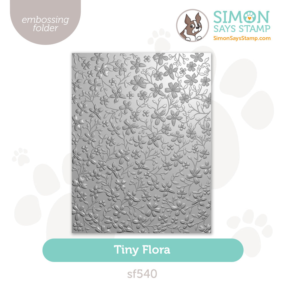 Simon Says Stamp Embossing Folder Tiny Flora sf540