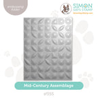 Simon Says Stamp Embossing Folder Mid Century Assemblage sf555 Beautiful Moments