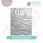 Simon Says Stamp Embossing Folder Swirling Snowbreeze sf564 Heart to Heart