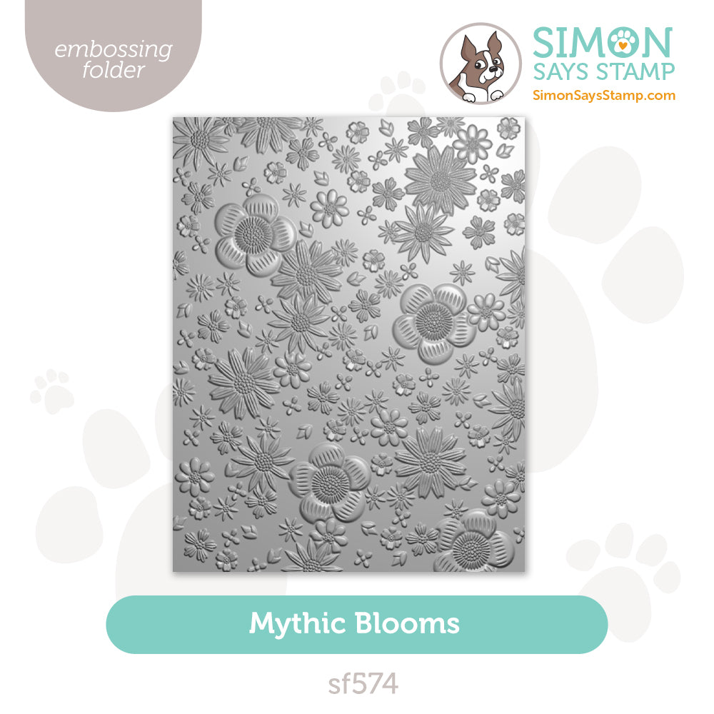 Simon Says Stamp Embossing Folder Mythic Blooms sf574 Always There