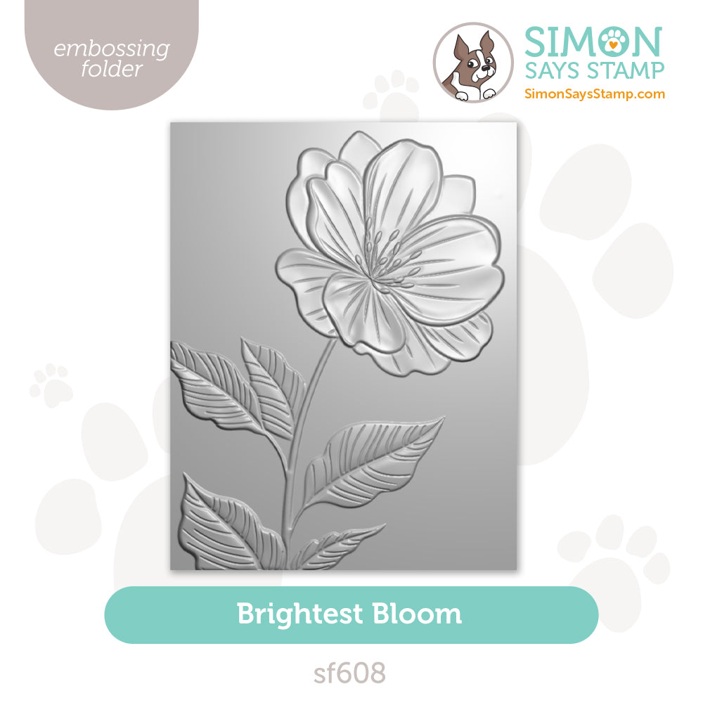 Simon Says Stamp Embossing Folder Brightest Bloom sf608
