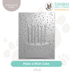Simon Says Stamp Embossing Folder Make a Wish Cake sf618 Stamptember