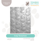 Simon Says Stamp Embossing Folder Cozy Snowmen sf638 Sending Cheer