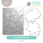 Simon Says Stamp Embossing Folder and Cutting Dies Brilliant Hibiscus sfd395 Sunny Vibes