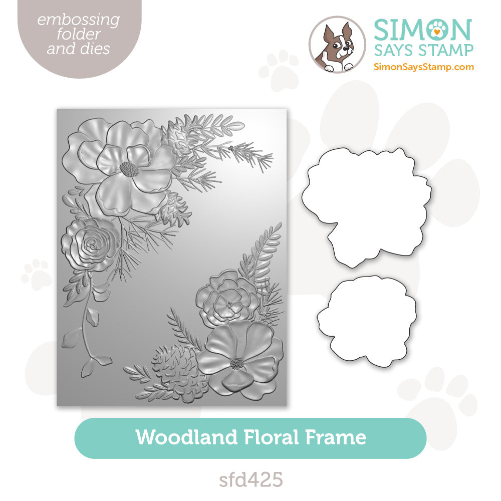 Simon Says Embossing Folders and Cutting Dies Woodland Floral Frame sfd425 DieCember