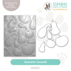 Simon Says Stamp Embossing Folder And Cutting Dies Autumn Gourds sfd465 Stamptember