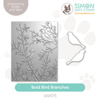 Simon Says Stamp Embossing Folder and Cutting Dies Bold Bird Branches sfd475 Moments in Time
