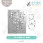 Simon Says Stamp Embossing Folder And Cutting Dies Fancy Rose Bouquet sfd525 Heart to Heart