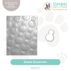 Simon Says Stamp Embossing Folder and Cutting Die Sweet Snowmen sfd573 DieCember