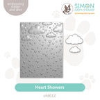 Simon Says Stamp Embossing Folder And Cutting Die Heart Showers sfd612 Heart to Heart