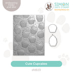 Simon Says Stamp Embossing Folder and Cutting Dies Cute Cupcakes sfd619