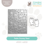 Simon Says Stamp Embossing Folder and Dies Fable Snowy Deer sfd658set