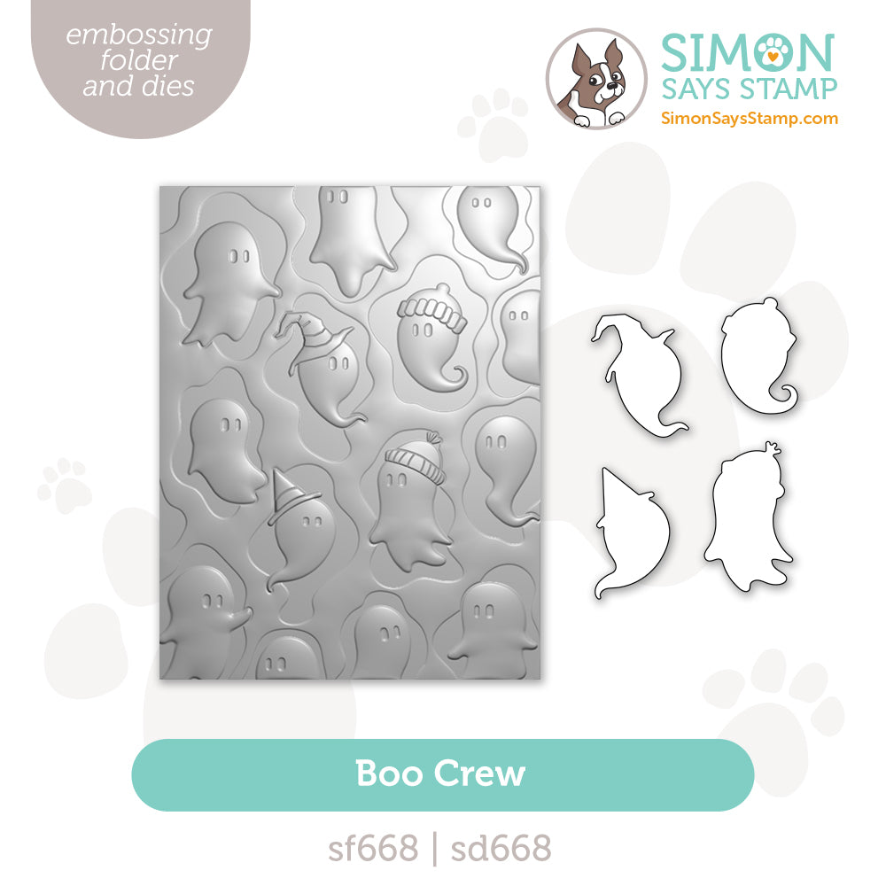 Simon Says Stamp Embossing Folder and Dies Boo Crew set1379bc
