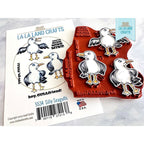 La-La Land Crafts Cling Stamp Silly Seagulls 5534 Seagulls