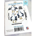 La-La Land Crafts Cling Stamp Silly Seagulls 5534