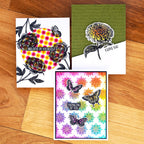 Ranger Simon Hurley In Bloom Stencils hus80992 card trio