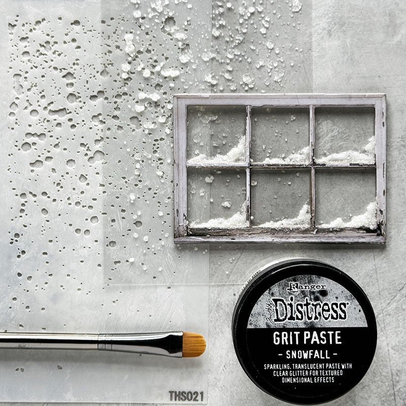 Tim Holtz Distress Snowfall Grit Paste Ranger tsck81142 Holiday Inspiration | color-code:ALT18