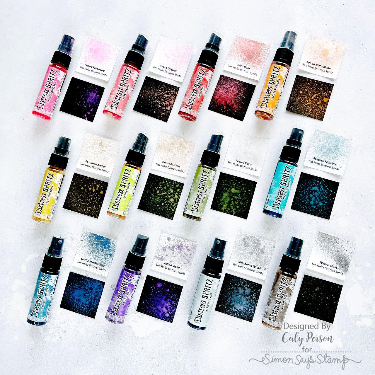 Tim Holtz Weathered Wood Distress Spritz tdu86567 Color Swatches