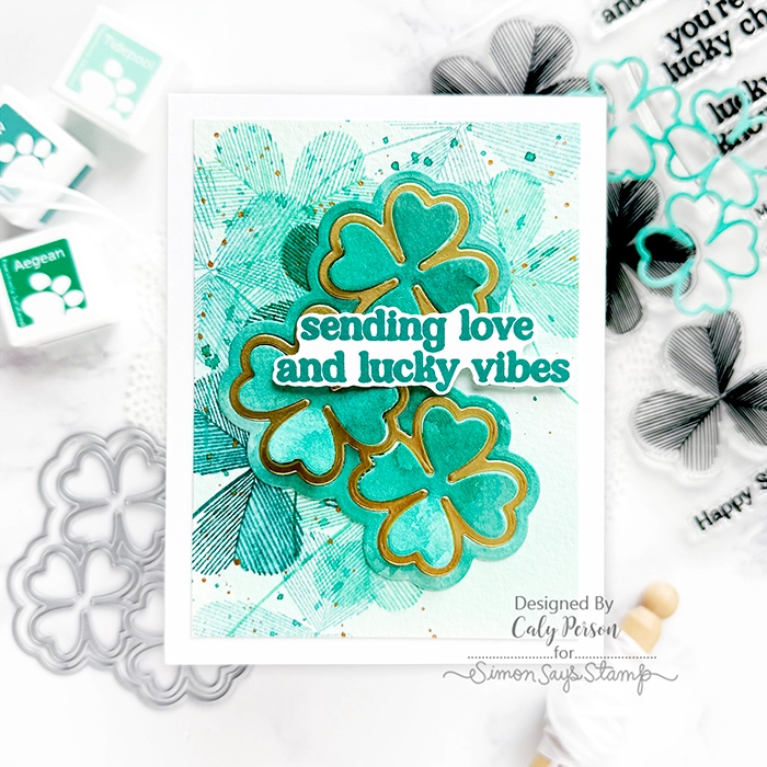 Simon Says Stamp! CZ Design Wafer Dies LINKING LUCKY CLOVERS czd160 | color-code:ALT01