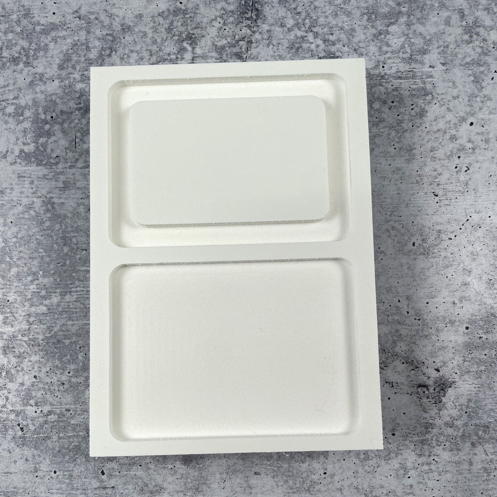 The Ink Stand White Small Rectangle issmrec base and lid view