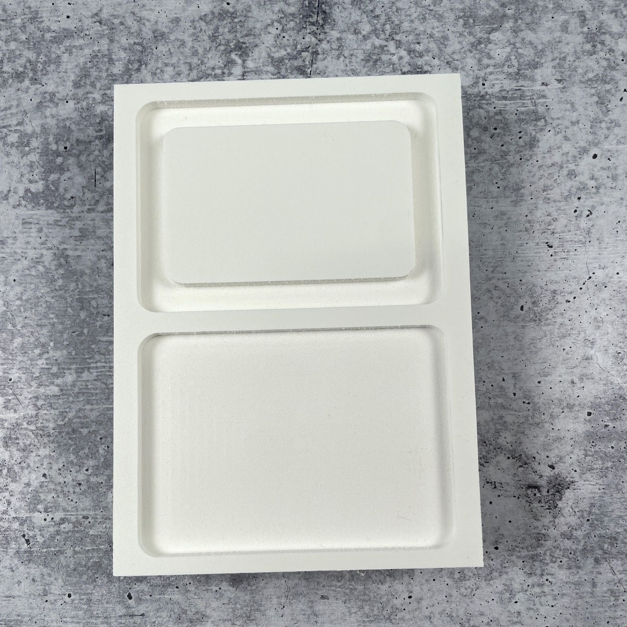 The Ink Stand White Small Rectangle issmrec base and lid view