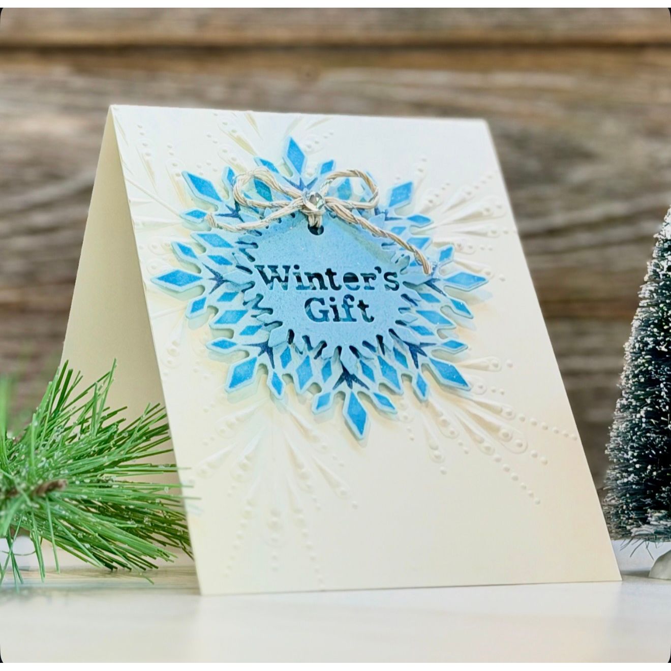 Simon Says Stamp Crystal Snowflake Wafer Dies 1526sdc Winter Card