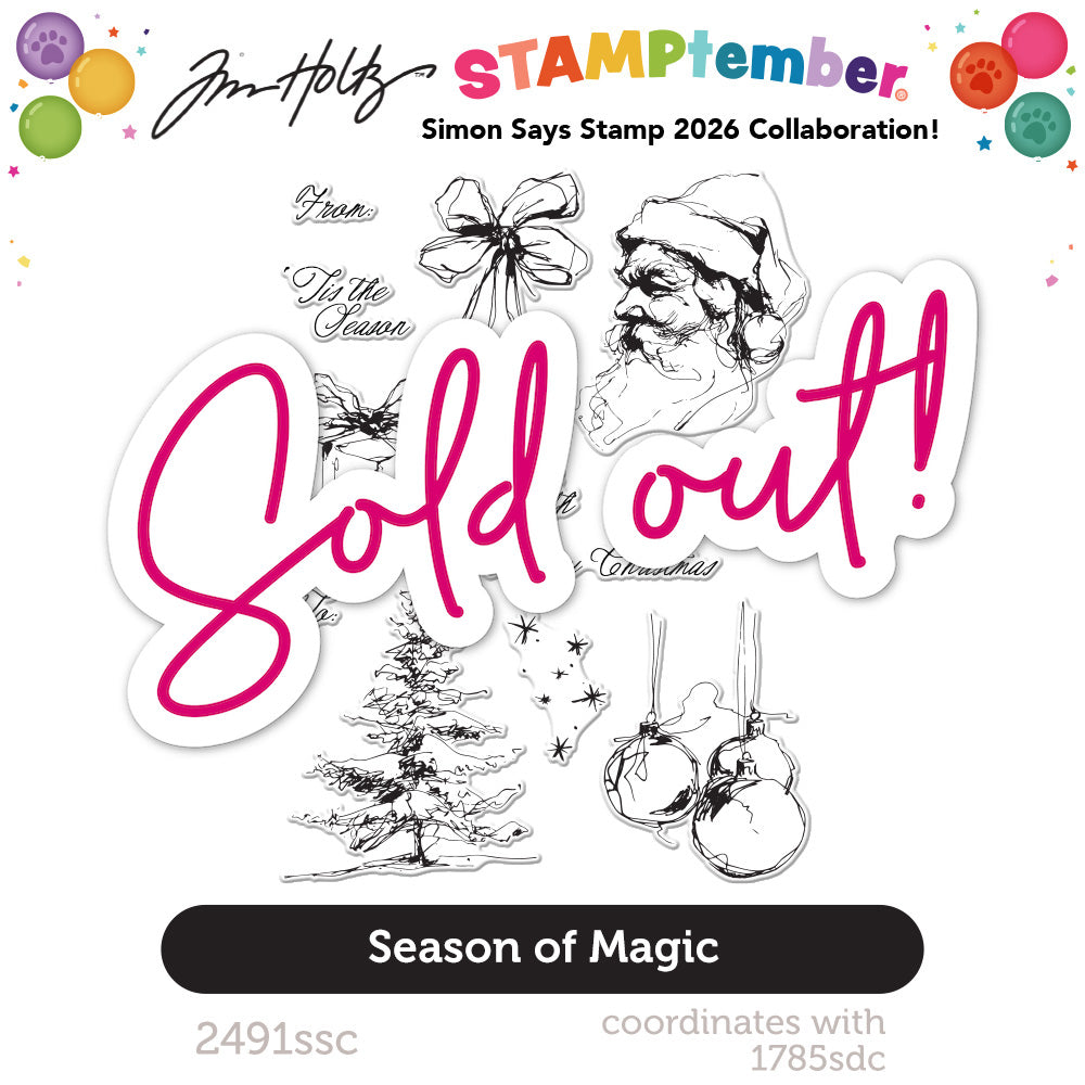 Simon Says Clear Stamps Season of Magic for Tim Holtz Workshop 2491ssc sold out