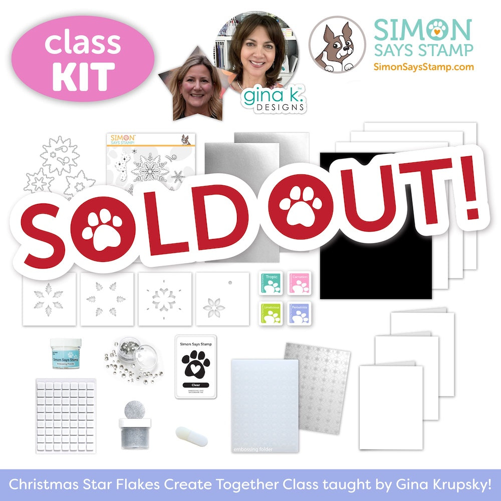 sold out limited edition christmas in july star flakes gina k designs kit