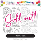 Pretty Pink Posh Warm Heart STAMPtember Exclusive Stamps And Dies sold out