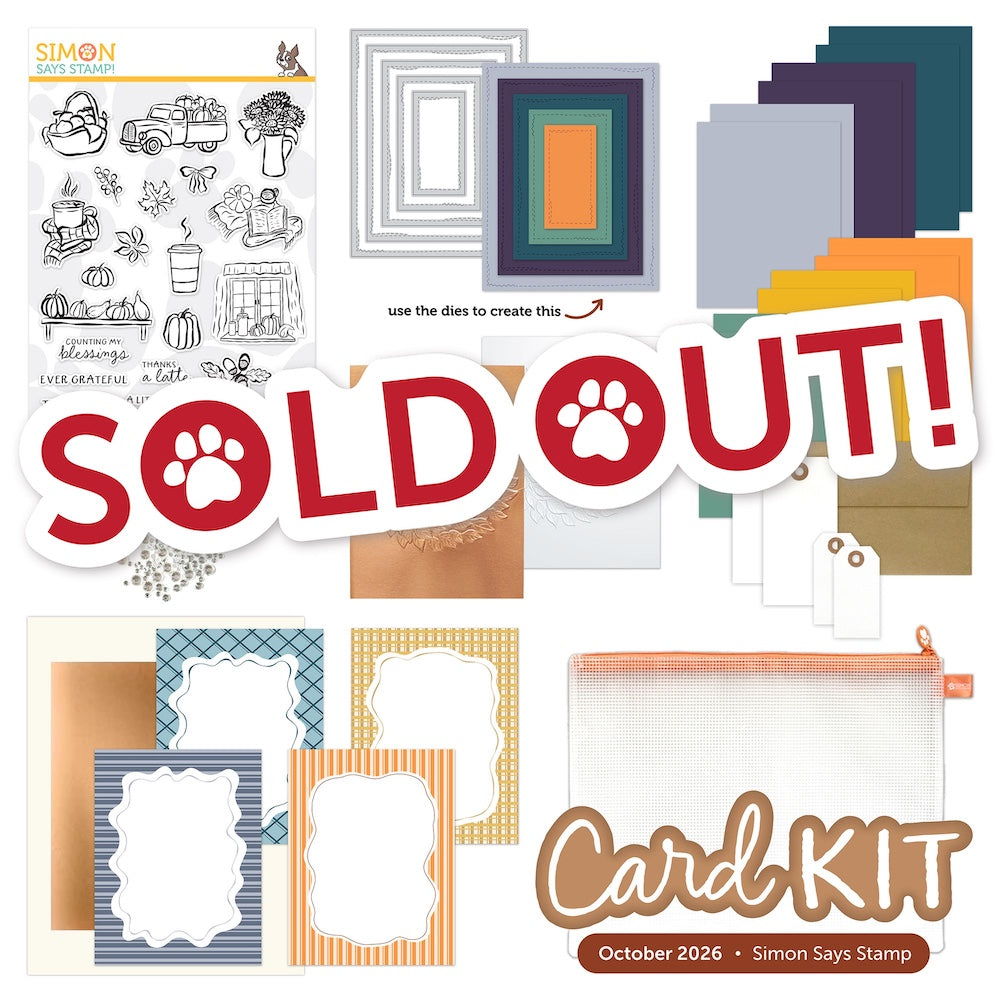 Simon Says Stamp Card Kit of the Month October 2026 Homespun Gratitude ck1026