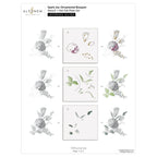 Altenew Spark Joy Ornamental Bouquet Hot Foil Plate and Stencil Set alt8098bn layering guide