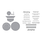 Spellbinders Speedometer and Cruisin By Sentiments Stamp and Die Bundle parts