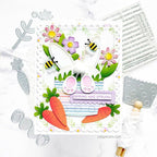 Pretty Pink Posh Sentiment Strips Easter Clear Stamps bunny butt | color-code:ALT03