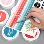Altenew Round Ink Pads Label Set Red Sunset, Sweet Dreams alt7980 stickers
