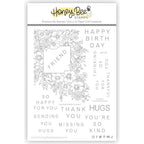 Honey Bee Squared Spring Florals Clear Stamps hbst-543