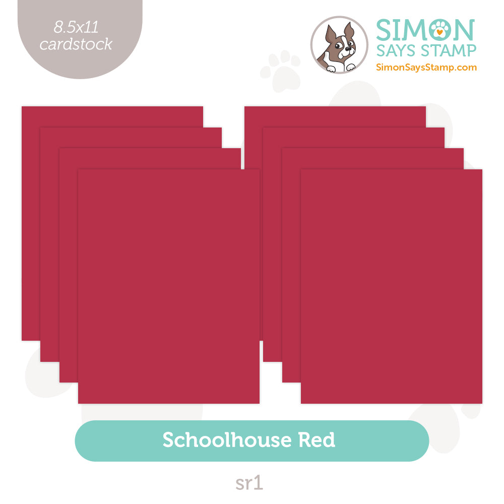 Simon Says Stamp Cardstock 100lb Schoolhouse Red SR1