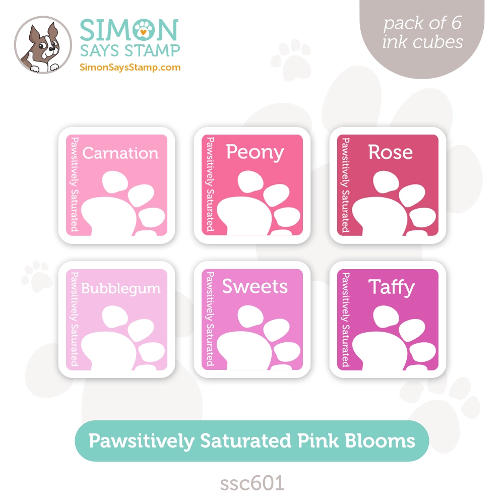 Simon Says Stamp Pawsitively Saturated Ink Cubes Pink Blooms ssc601 Dear Friend