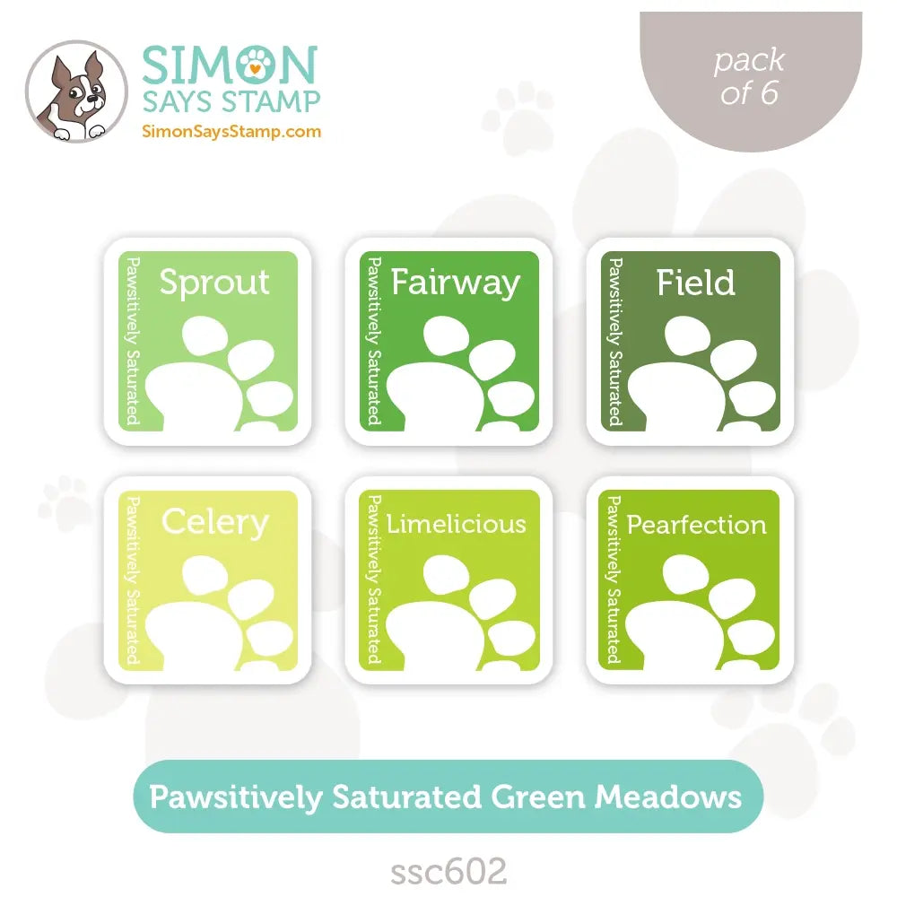 Simon Says Stamp Pawsitively Saturated Ink Cubes Green Meadows ssc602 Out of This World