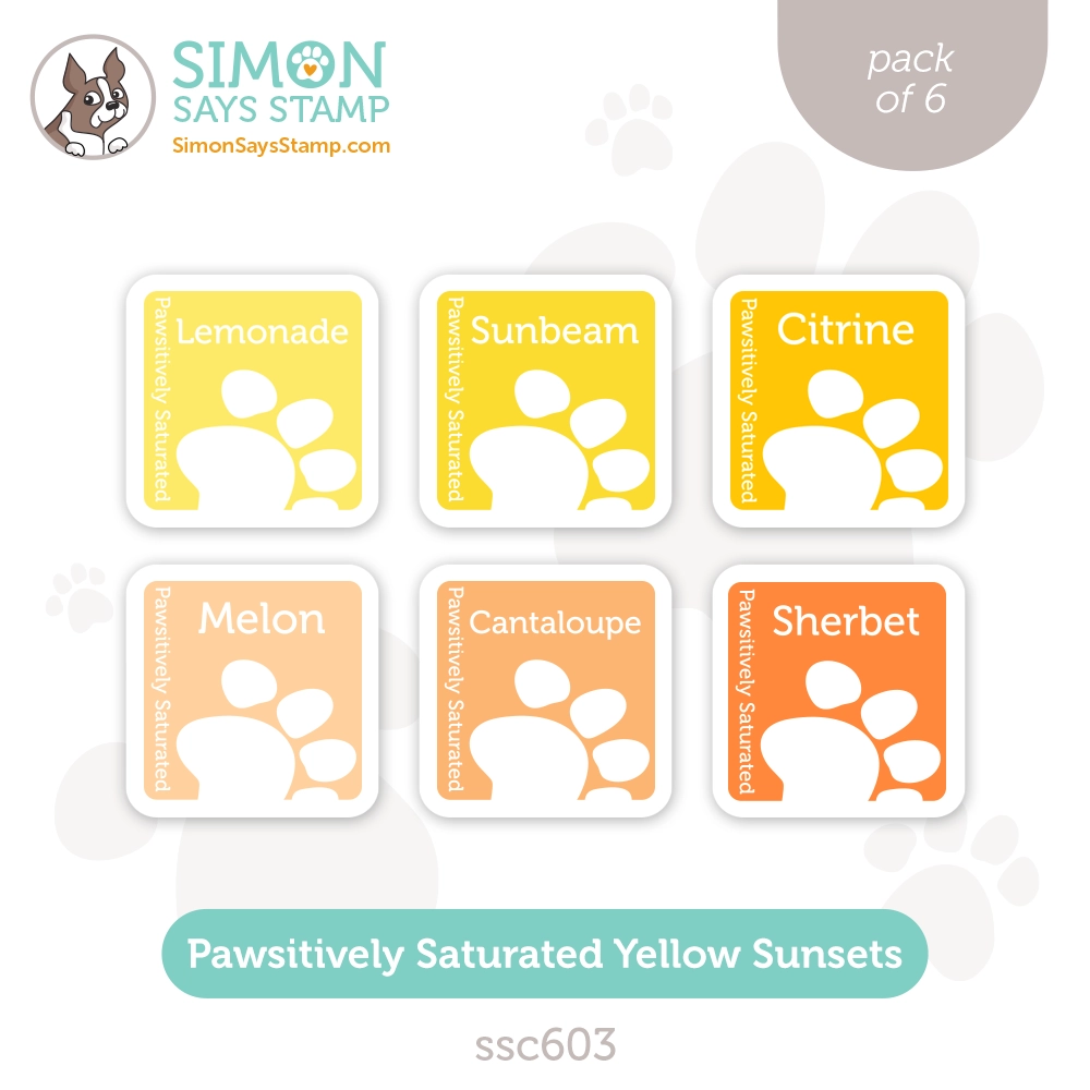 Simon Says Stamp Pawsitively Saturated Ink Cubes Yellow Sunsets ssc603 Out of This World
