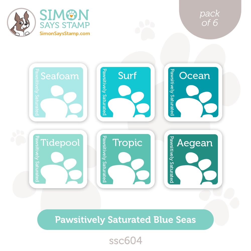 Simon Says Stamp Blue Seas Pawsitively Saturated Ink Cubes